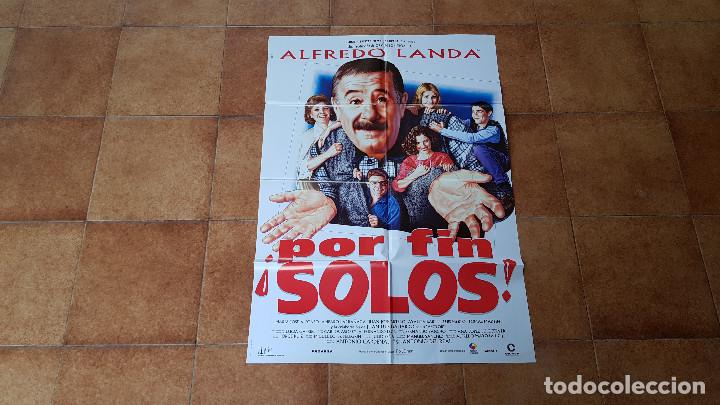 Kino: POSTER CARTEL POR FIN &iexcl;SOLOS! (100 X 70 CMS. APROX.) ALFREDO LANDA