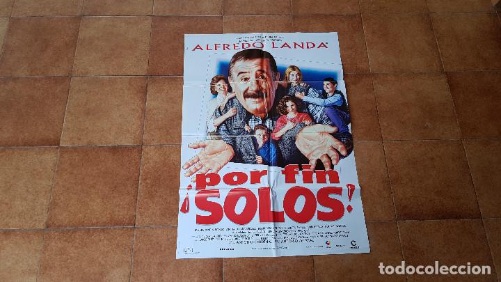 Kino: POSTER CARTEL POR FIN &iexcl;SOLOS! (100 X 70 CMS. APROX.) ALFREDO LANDA