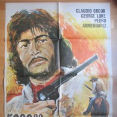 Cine: CARTEL CINE 5000 DOLARES DE RECOMPENSA CLAUDIO BROOK GEORGE LUKE 1975 EMERIO C1717