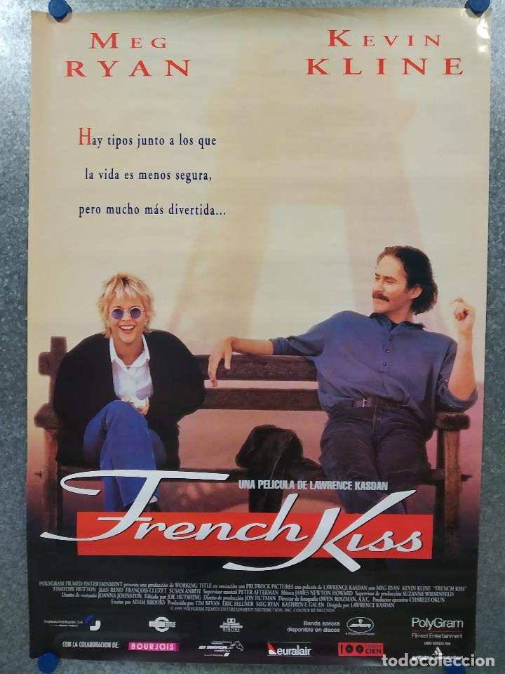 Kino: FRENCH KISS. MEG RYAN, KEVIN KLINE. A&Ntilde;O 1995 LOTE 10 POSTERS ORIGINALES