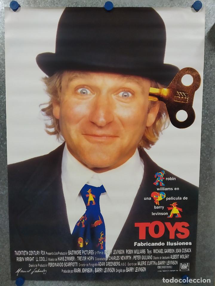 Kino: TOYS. ROBIN WILLIAMS.  A&Ntilde;O 1992. LOTE 10 POSTERS ORIGINALES