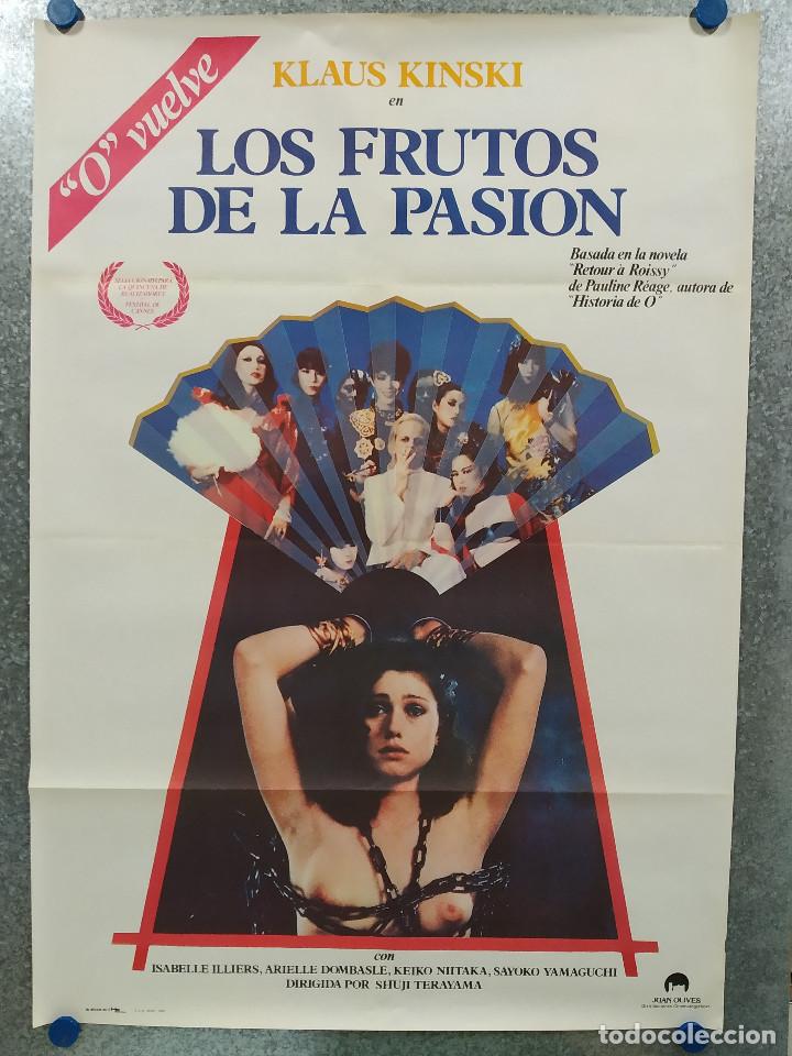 Cinema: Los frutos de la pasi&oacute;n. Isabelle Illiers, Klaus Kinski, Arielle Dombasl A&Ntilde;O 1983. POSTER ORIGINAL