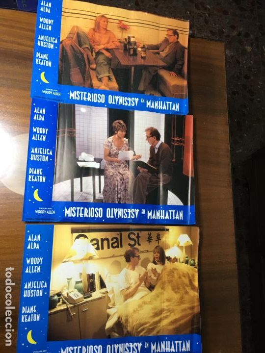 Kino: Tres carteles pelicula Woody Allen, Misterioso asesinato en Manhattan. miden 34 x 24
