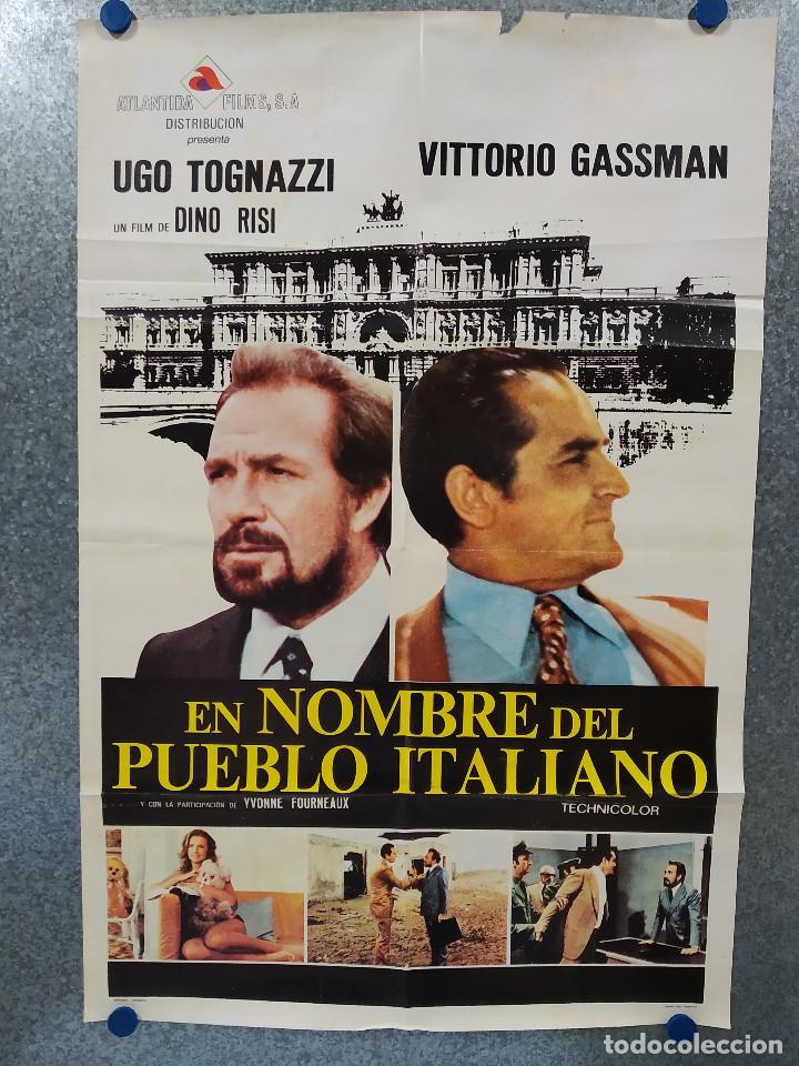 Kino: En nombre del pueblo italiano. Ugo Tognazzi, Vittorio Gassman. A&Ntilde;O 1972 POSTER ORIGINAL