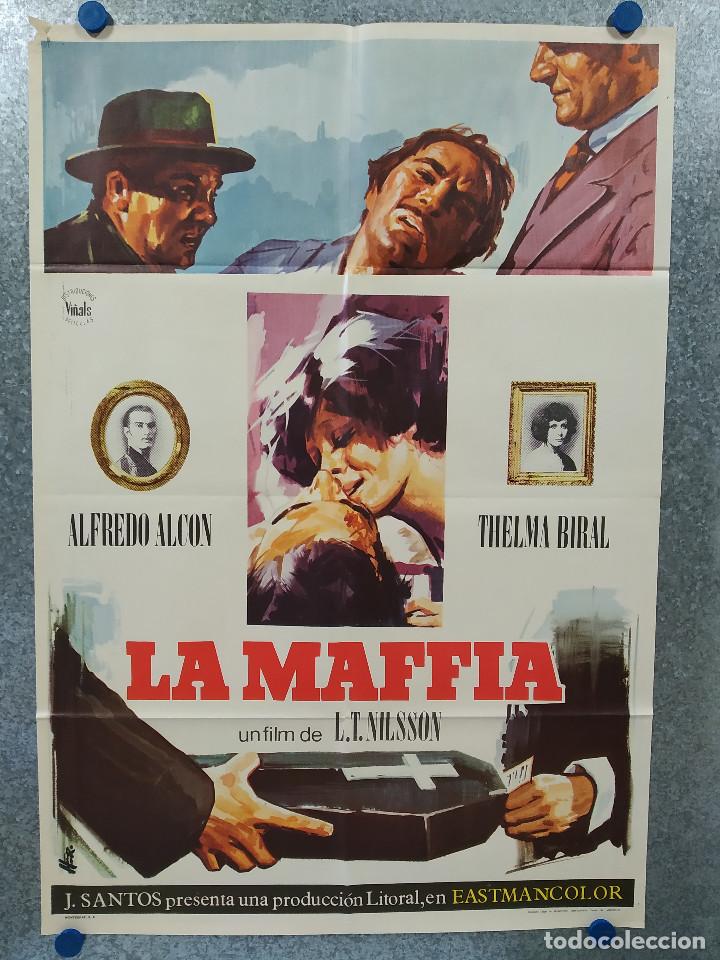 Cinema: La Maffia. Alfredo Alc&oacute;n, Thelma Biral, Jos&eacute; Slavin A&Ntilde;O 1972. POSTER ORIGINAL