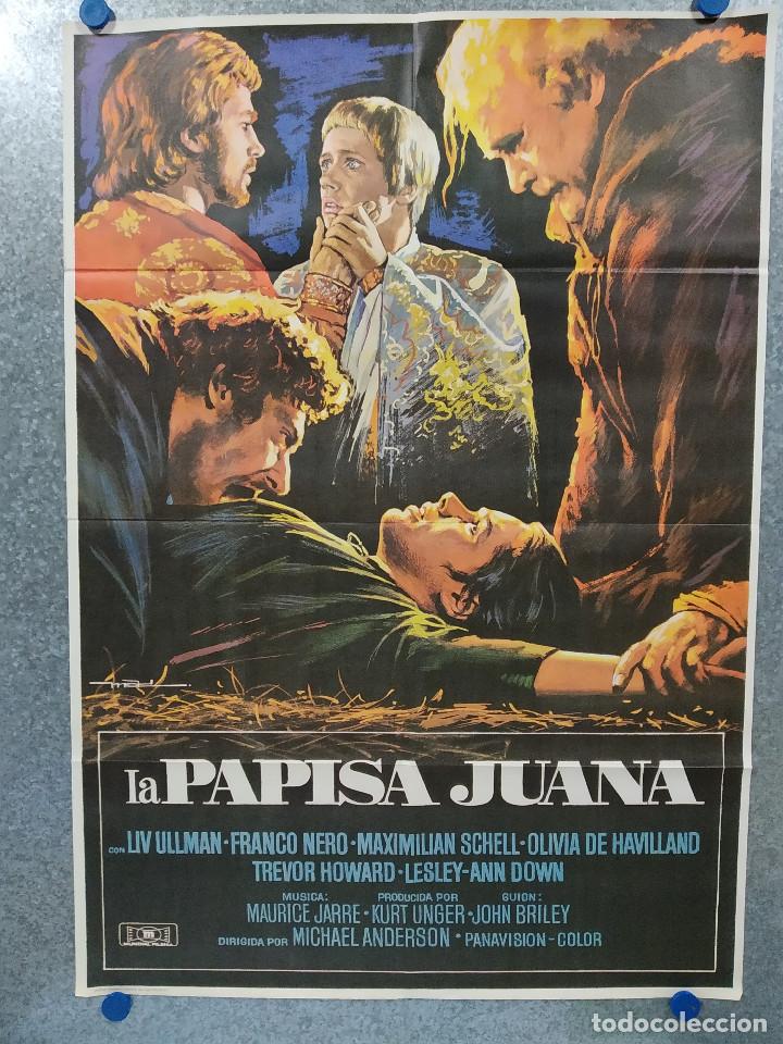 Cinema: La papisa Juana. Liv Ullmann, Franco Nero, Maximilian Schell, Olivia de H  A&Ntilde;O 1977. POSTER ORIGINAL