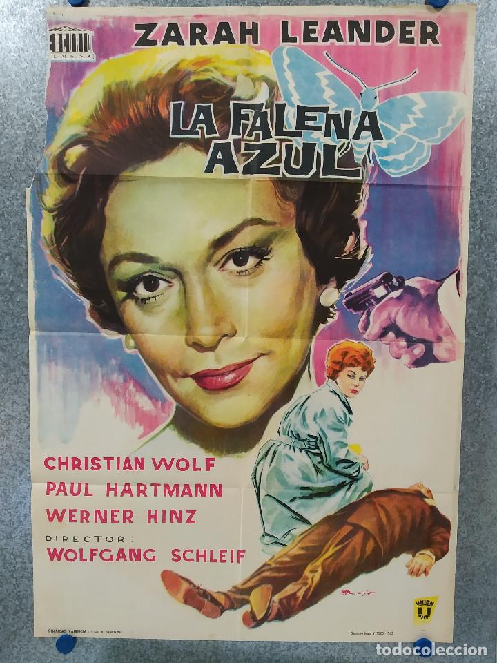 Cinema: LA FALENA AZUL. ZARAH LEANDER. A&Ntilde;O 1962. POSTER ORIGINAL
