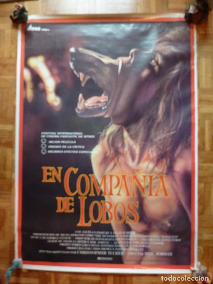 Cine: P&Oacute;STER EN COMPA&Ntilde;&Iacute;A DE LOBOS. 70X100 - Foto 1