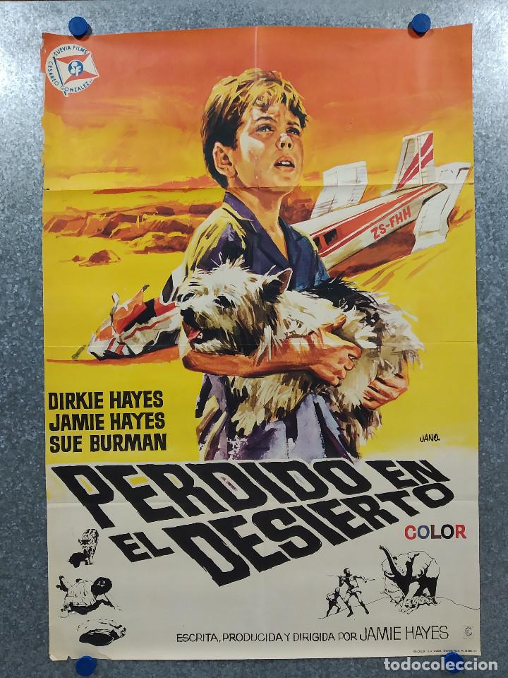 Cinema: Perdido en el desierto. Wynand Uys, Jamie Uys, Lady Frolic of Belvedale A&Ntilde;O 1971. POSTER ORIGINAL