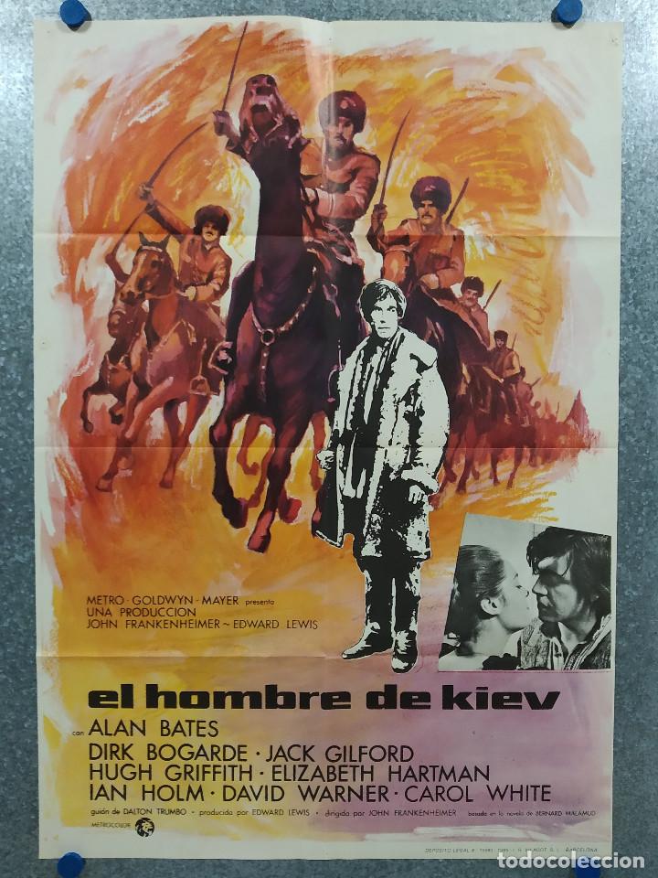 Cin&eacute;ma: El hombre de Kiev. Alan Bates, Dirk Bogarde, Hugh Griffith A&Ntilde;O 1969. POSTER ORIGINAL