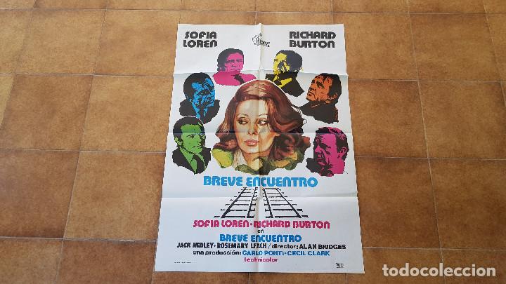 Cin&eacute;ma: POSTER CARTEL BREVE ENCUENTRO - 1975 (100 X 70 CMS. APROX.) SOFIA LOREN Y RICHARD BURTON