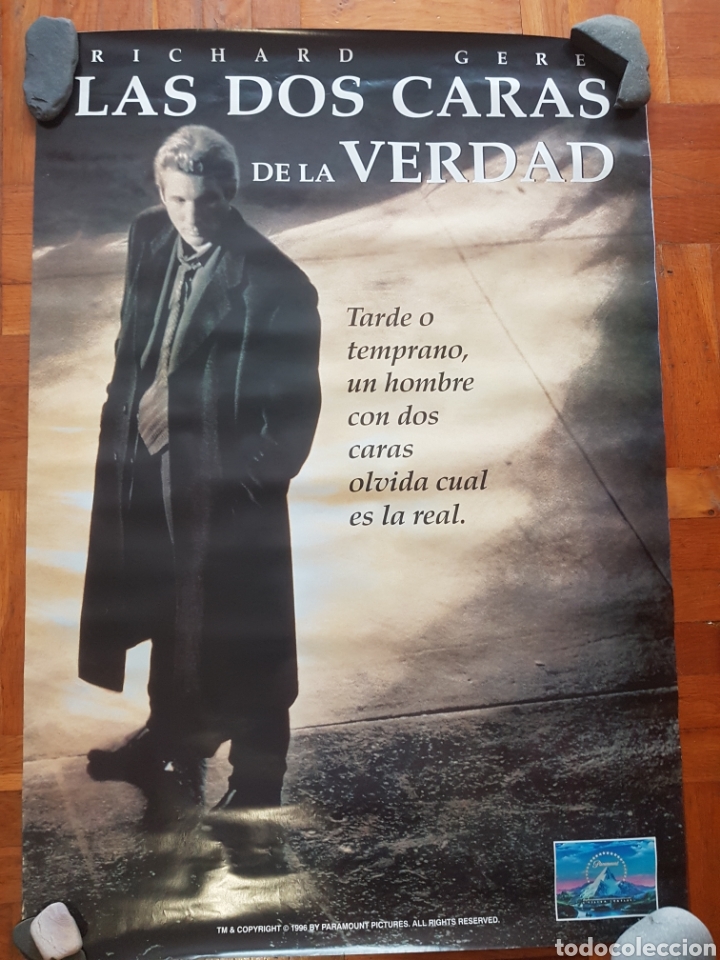 Kino: P&Oacute;STER LAS DOS CARAS DE LA VERDAD RICHARD GERE 98 X 68 CM