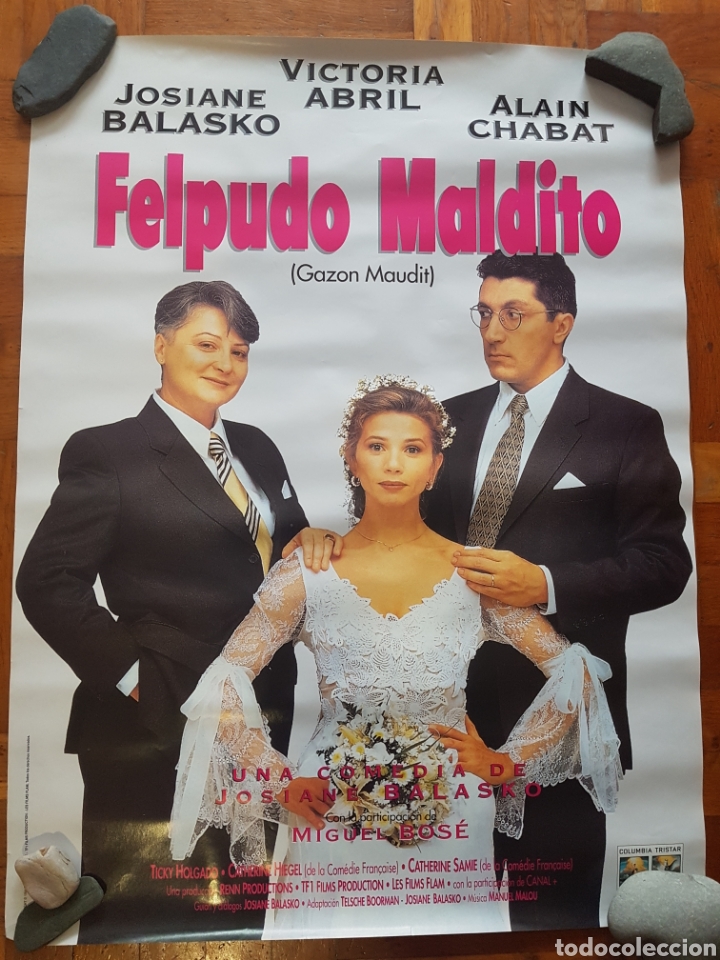 Cin&eacute;ma: P&Oacute;STER FELPUDO MALDITO VICTORIA ABRIL 79 X 60 CM