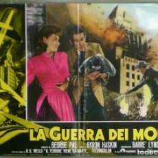 Cine: VC32D LA GUERRA DE LOS MUNDOS H. G. WELLS BYRON HASKIN SET 6 POSTERS ORIGINALES ITALIANOS 47X68. Lote 196348062