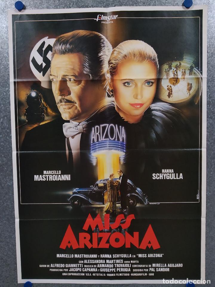 Cin&eacute;ma: Miss Arizona. Marcello Mastroianni, Hanna Schygulla  A&Ntilde;O 1988. POSTER ORIGINAL