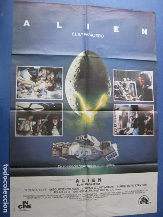 Kino: ALIEN EL 8&ordm; PASAJERO - SIGOURNEY WEAVER - 1979