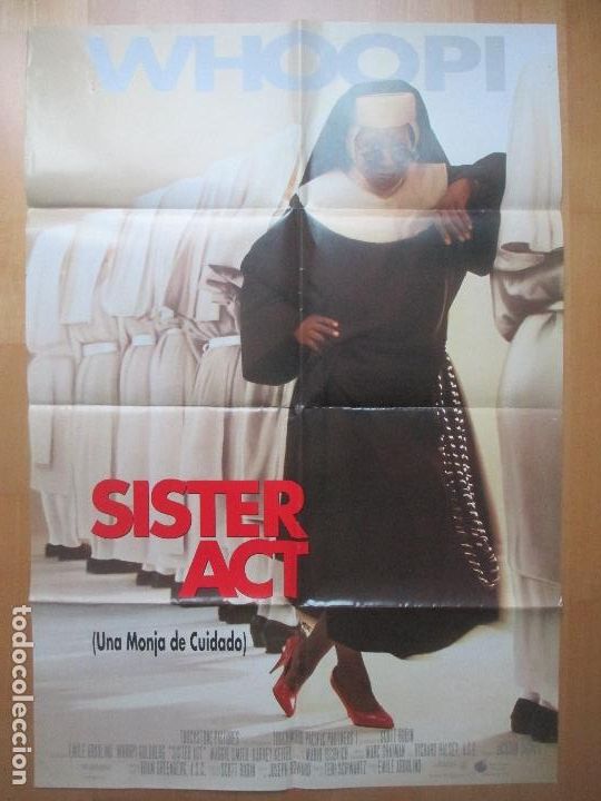 Cinema: CARTEL CINE SISTER ACT UNA MONJA DE CUIDADO WHOOPI GOLDBERG C1817