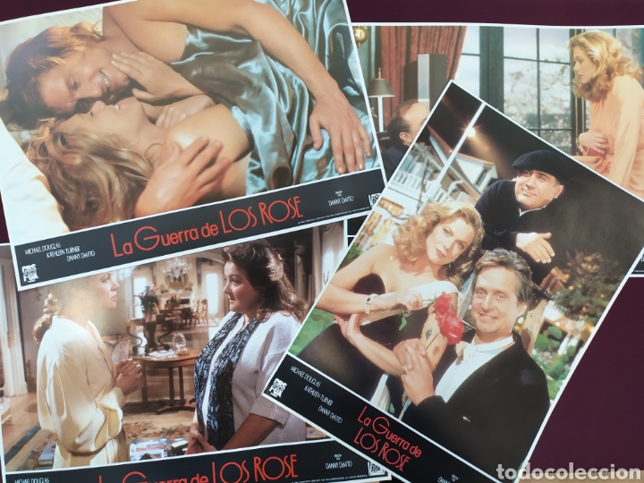 Cin&eacute;ma: Carteles de pel&iacute;cula.La guerra de los Rose, Michael Douglas, Kathellen Turner, Danny DeVito.