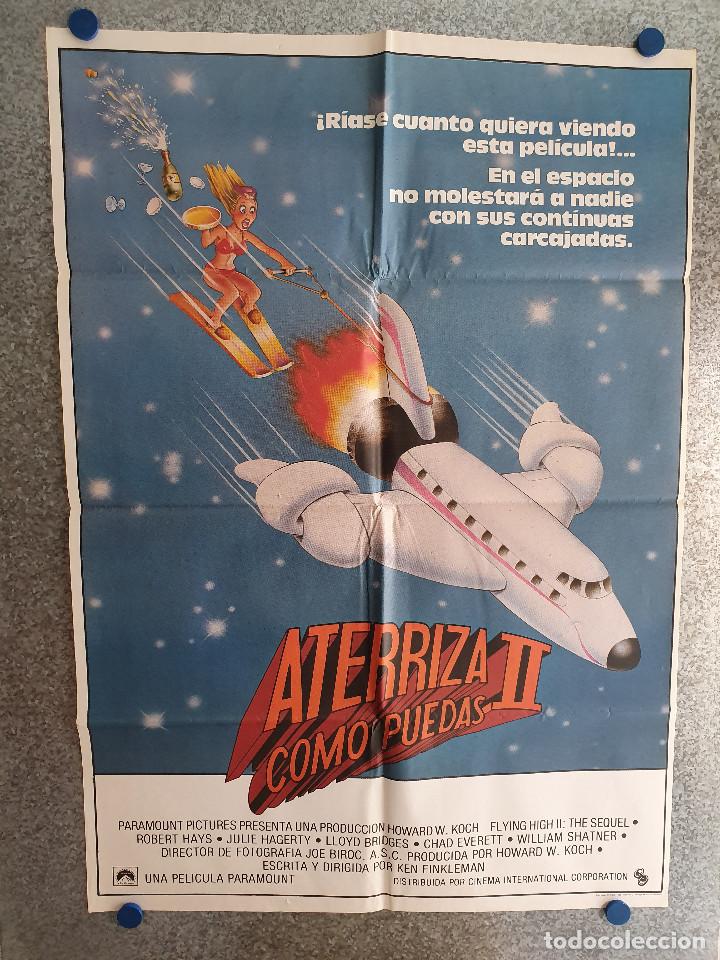 Cine: Aterriza como puedas II. Robert Hays, Julie Hagerty, Lloyd Bridges. A&Ntilde;O 1983 POSTER ORIGINAL