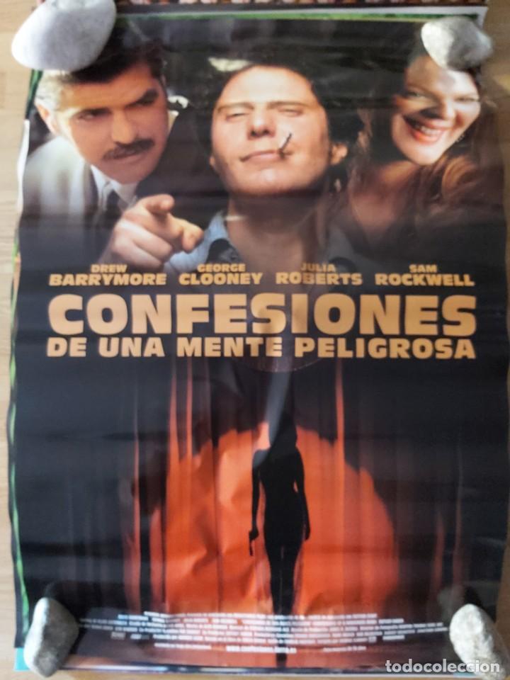 Kino: Confesiones de una mente peligrosa - aprox 70x100 Cartel ORIGINAL cine (L75)