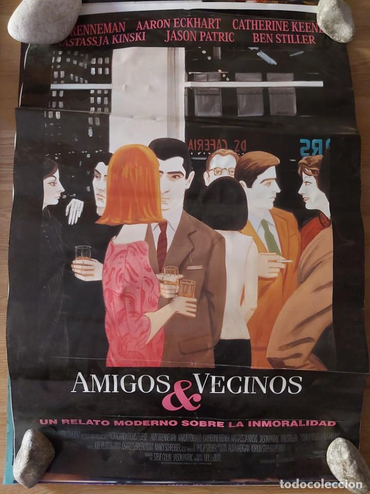 Cine: Amigos y Vecinos - aprox 70x100 Cartel ORIGINAL cine (L75)