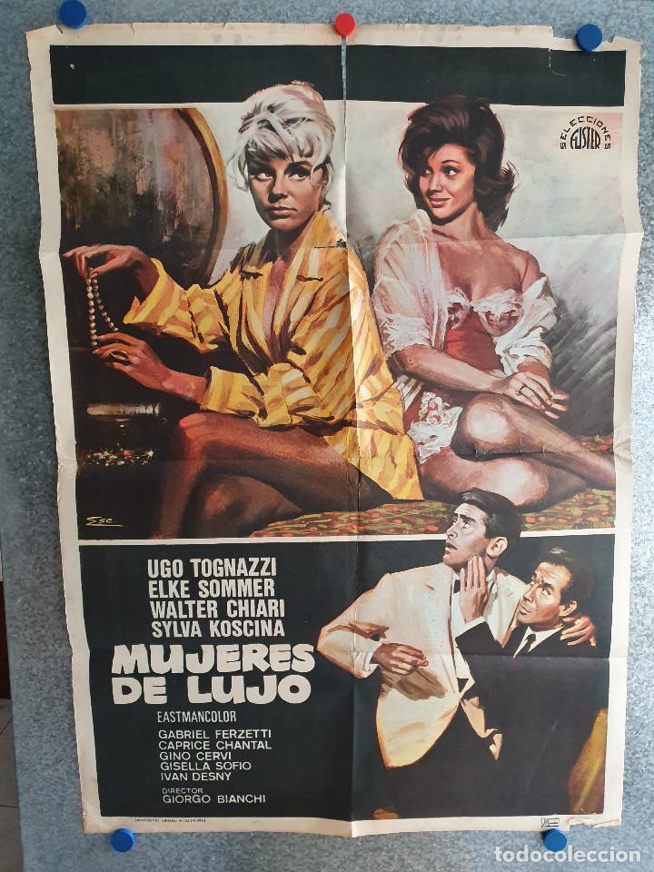 Cine: Mujeres de lujo. Ugo Tognazzi, Elke Sommer, Sylva Koscina A&Ntilde;O 1971. POSTER ORIGINAL