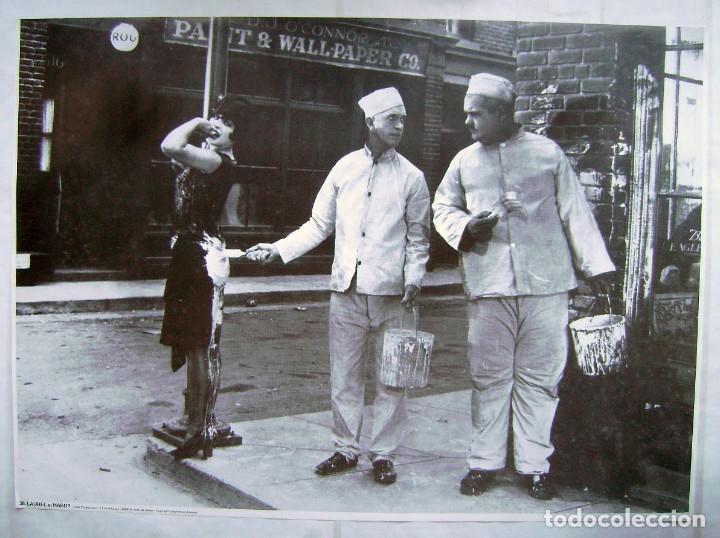 Cine: STAN LAUREL Y OLIVER HARDY . POSTER FRANC&Eacute;S 64 X 88 cms.