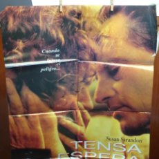 Cine: TENSA ESPERA PÓSTER ORIGINAL 98X68CM (1995) SAM SHEPARD, SUSAN SARANDON. Lote 201760340