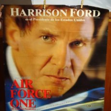 Cine: AIR FORCE ONE 98X68CM (1997) HARRISON FORD, GARY OLDMAN, GLENN CLOSE. Lote 202253593
