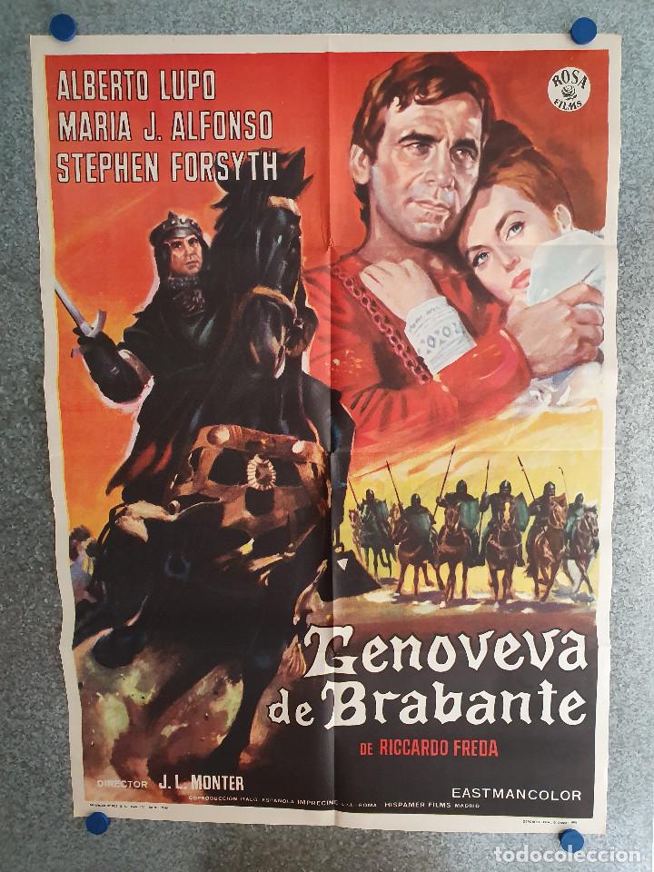 Kino: GENOVEVA DE BRABANTE. ALBERTO LUPO, MARIA J.ALFONSO, STEPHEN FORSYTH. A&Ntilde;O 1965. POSTER ORIGINAL