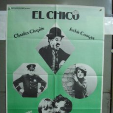 Cine: CDO 1924 EL CHICO THE KID CHARLES CHAPLIN JACKIE COOGAN POSTER ORIGINAL 70X100 ESPAÑOL R-84. Lote 203040480