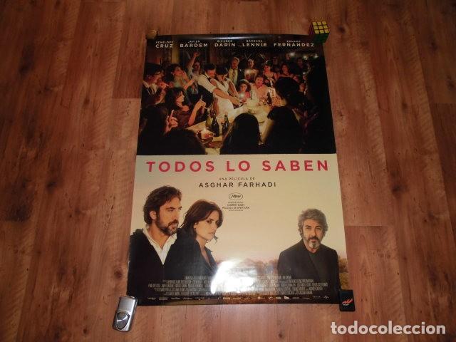 Kino: TODOS LO SABEN. POSTER O CARTEL ORIGINAL PELICULA.