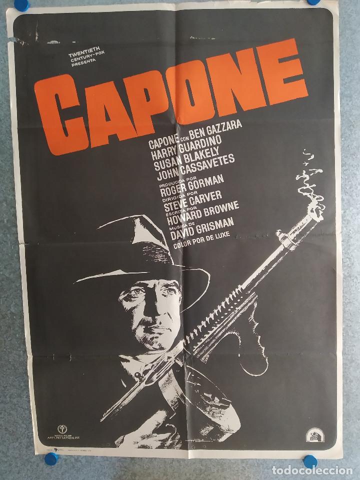 Cinema: AL CAPONE. Ben Gazzara, Harry Guardino, Susan Blakely. A&Ntilde;O 1975. POSTER ORIGINAL