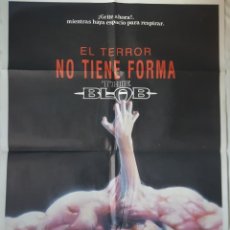 Cine: PÓSTER ORIGINAL EL TERROR NO TIENE FORMA (THE BLOB). Lote 203382847