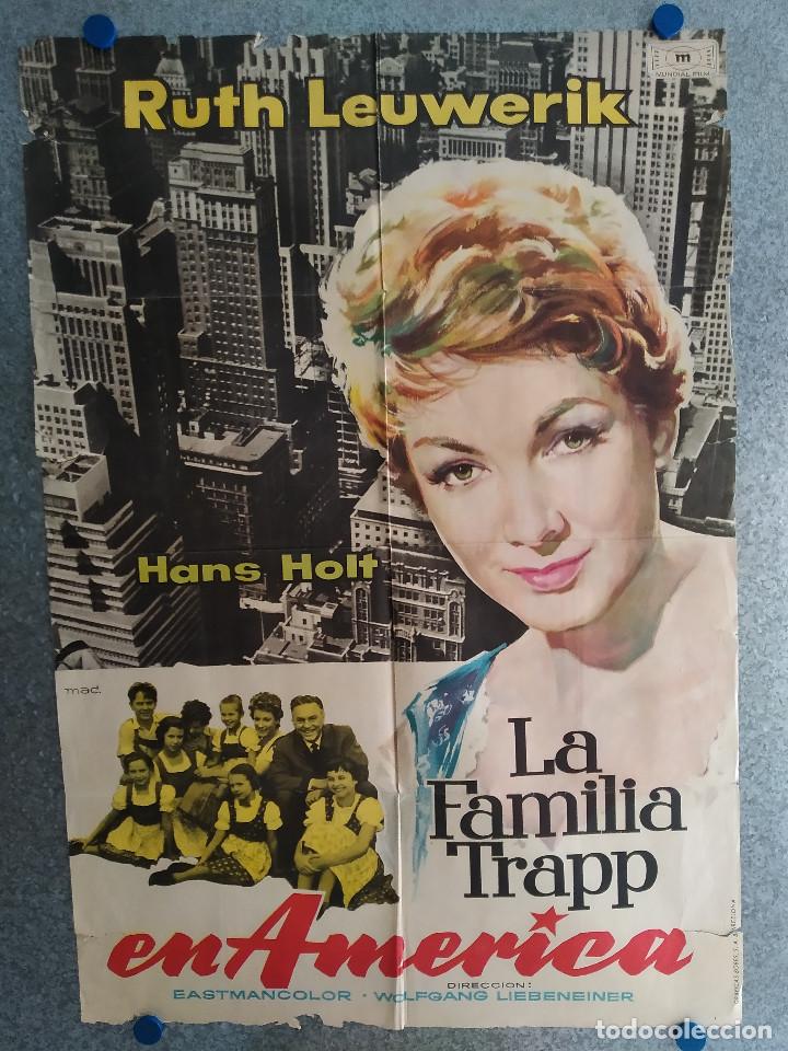 Kino: La familia Trapp en Am&eacute;rica. Ruth Leuwerik, Hans Holt, Josef Meinrad POSTER ORIGINAL