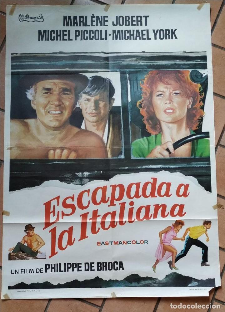 Cine: CARTEL DE LA PELICULA ESCAPADA A LA ITALIANA. 100 x 70 cm