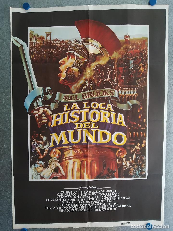 Cine: La loca historia del mundo. Mel Brooks, Dom DeLuise, Madeline Kahn. A&Ntilde;O 1981. POSTER ORIGINAL