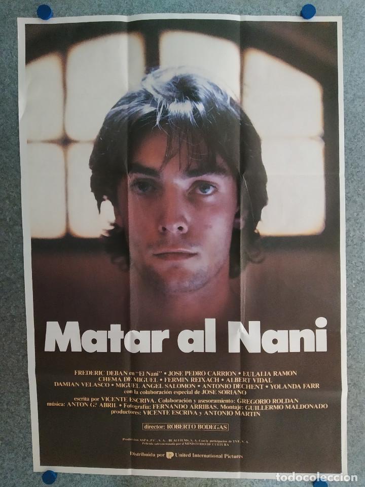 Kino: Matar al Nani. Fr&eacute;d&eacute;ric Deban, Dami&aacute;n Velasco, Jos&eacute; Pedro Carri&oacute;n. POSTER ORIGINAL