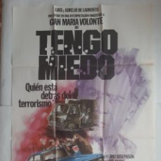 Cine: ANTIGUO CARTEL CINE TENGO MIEDO 1977 C577. Lote 205561332