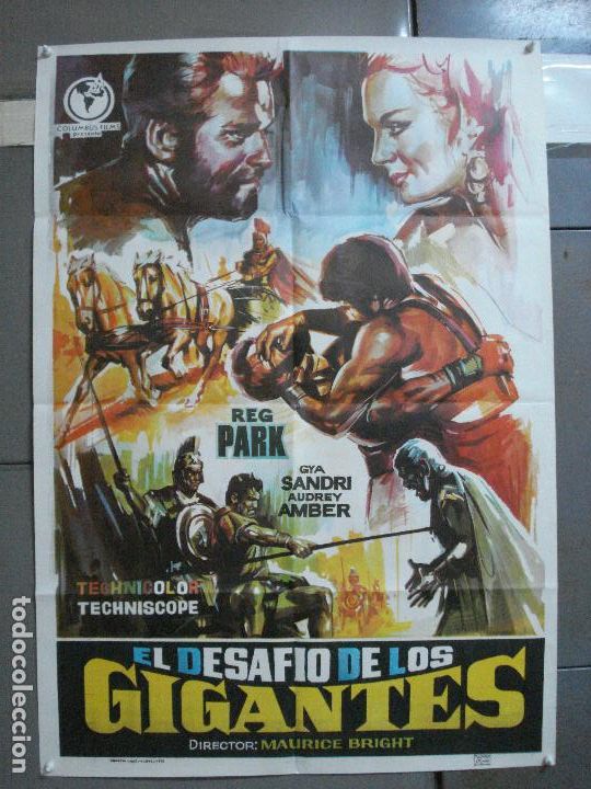 Cine: CDO 2662 EL DESAFIO DE LOS GIGANTES REG PARK PEPLUM POSTER ORIGINAL ESTRENO 70X100