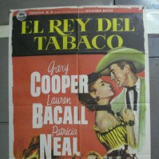 Cine: CDO 2759 EL REY DEL TABACO GARY COOPER LAUREN BACALL PATRICIA NEAL ALBERICIO POSTER 70X100 ESTRENO