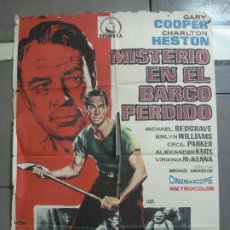 Cinéma: AAJ79 MISTERIO EN EL BARCO PERDIDO GARY COOPER CHARLTON HESTON JANO POSTER ORIGINAL 70X100 ESTRENO. Lote 205807357