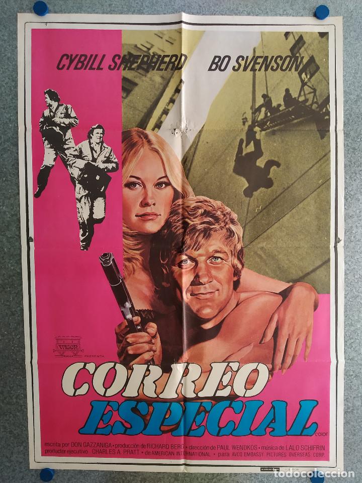 Cine: Correo especial. Bo Svenson, Cybill Shepherd A&Ntilde;O 1982 POSTER ORIGINAL