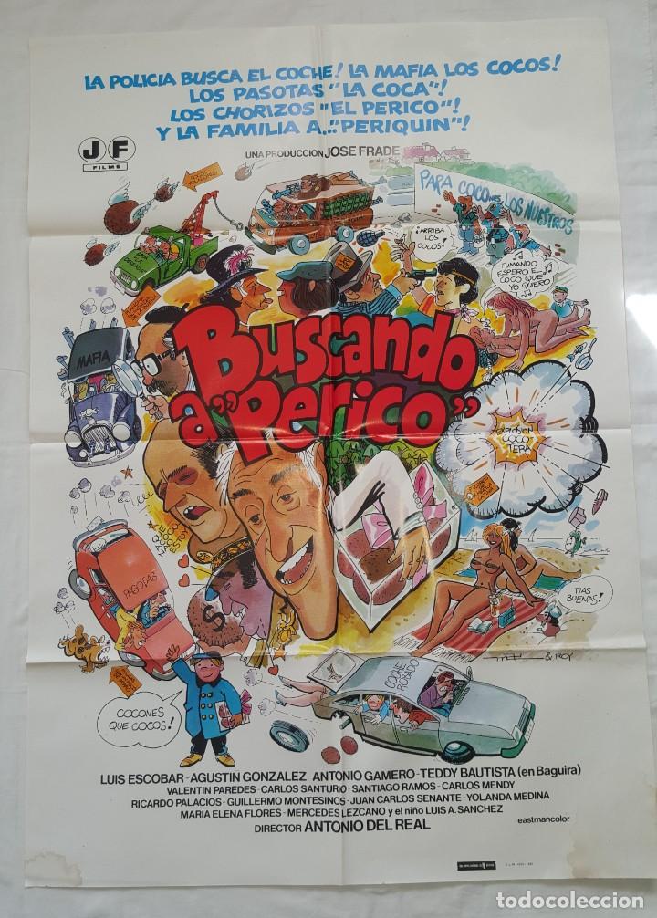 Cine: P&Oacute;STER ORIGINAL BUSCANDO A PERICO 1982 - Foto 1
