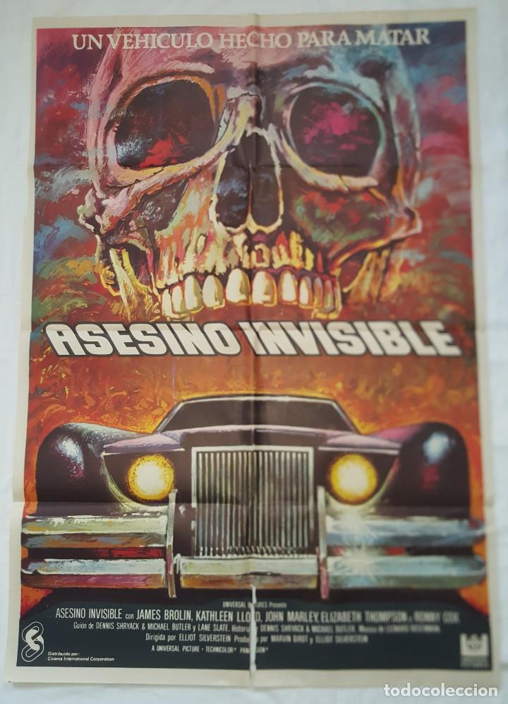 Cine: P&Oacute;STER ORIGINAL ASESINO INVISIBLE - Foto 1