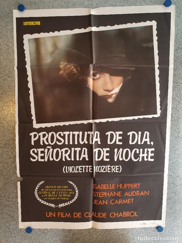 Cinema: Prostituta de d&iacute;a, se&ntilde;orita de noche. Isabelle Huppert, St&eacute;phane Audran. A&Ntilde;O 1979. POSTER ORIGINAL