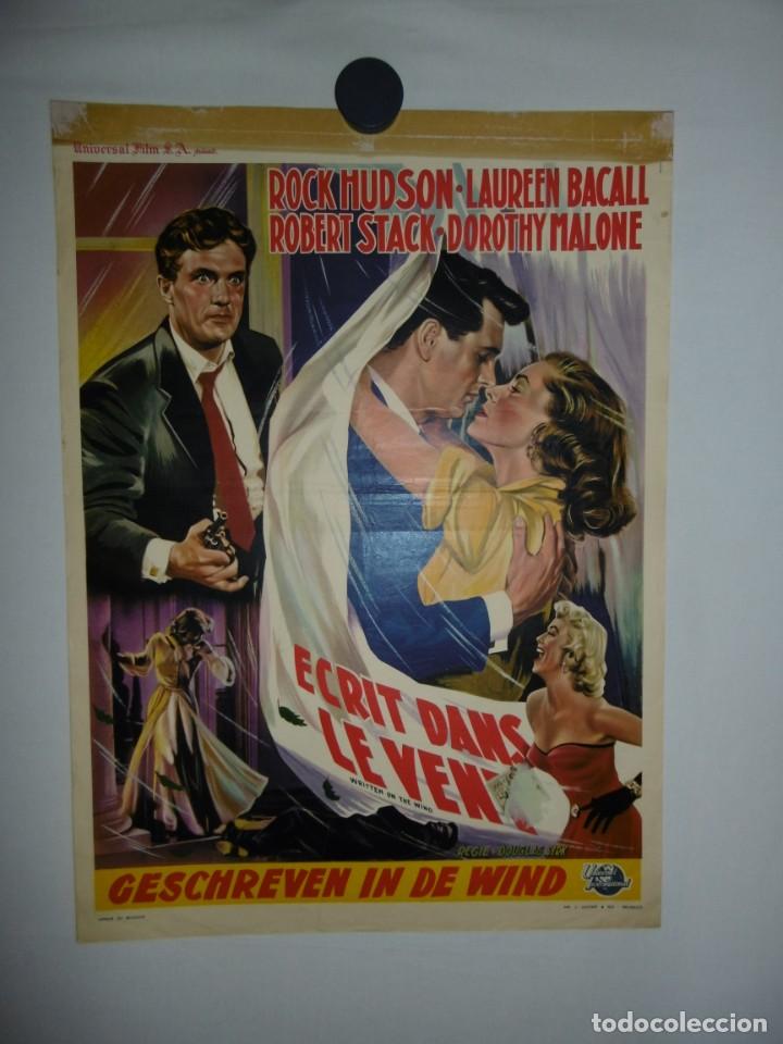 Cin&eacute;ma: ECRIT DANS LE VENT - 1956 - 56 x 36