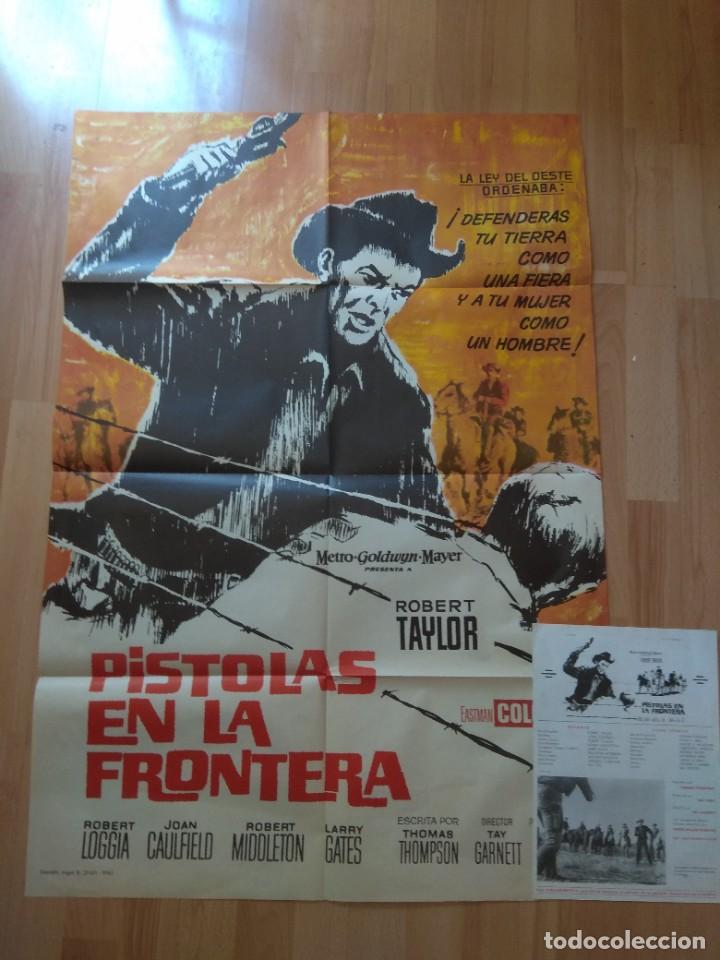 Cine: POS-1-POSTER Y LA GUIA DE LA PELICULA-- PISTOLAS EN LA FRONTERA
