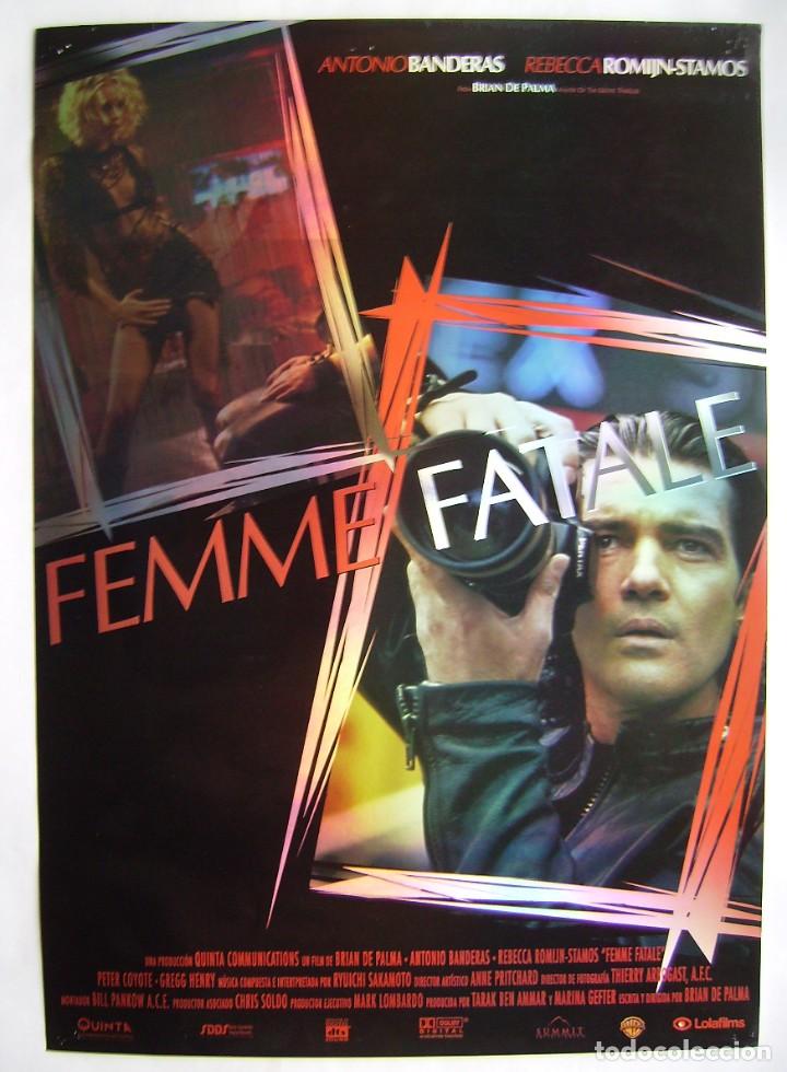 Cinema: MUJER FATAL, con Antonio Banderas. MINI-POSTER (impresi&oacute;n brillante) 48 X 68 cms. 2001.