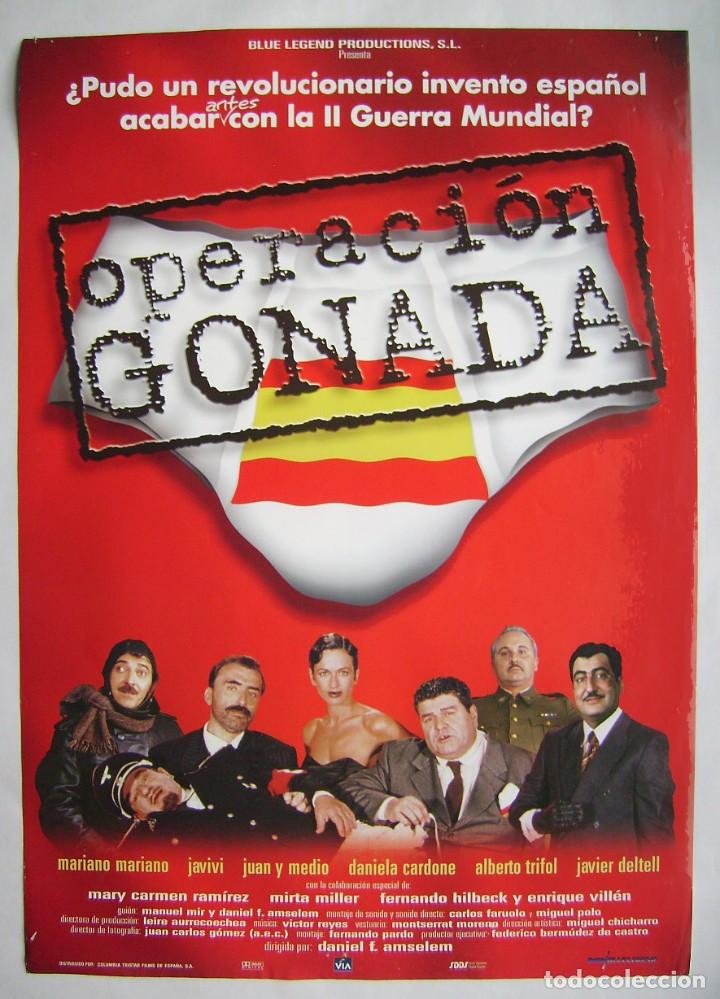 Cin&eacute;ma: OPERACI&Oacute;N GONADA, con Mariano Mariano. MINI-POSTER 48 X 68 cms.